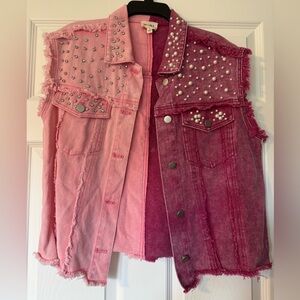 BiBi Pink Embellished Vest
